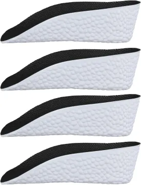 2 Pairs Orthopedic High Pads, 1.38 Inch Orthopedic Height Increase Insoles Arch Support Insoles High Pads Orthopedic High Heel Pads for Men Women(Black)