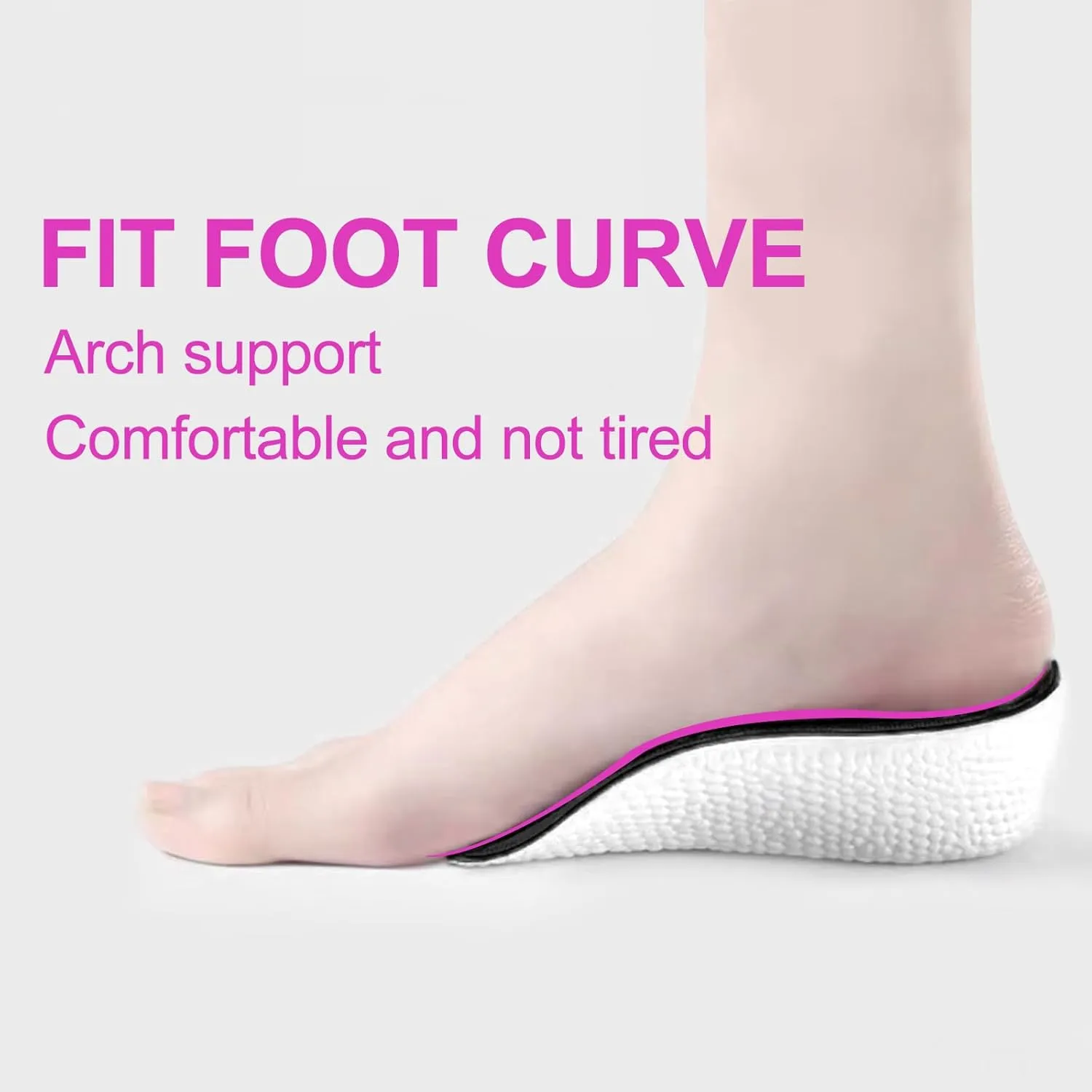 3 Pairs Height Increase Insoles, Heel Lifts for Shoes, Inserts for Men and Women, for Achilles Tendonitis and Leg Length Discrepancy (Man, 0.6"/1"/1.4" Height)