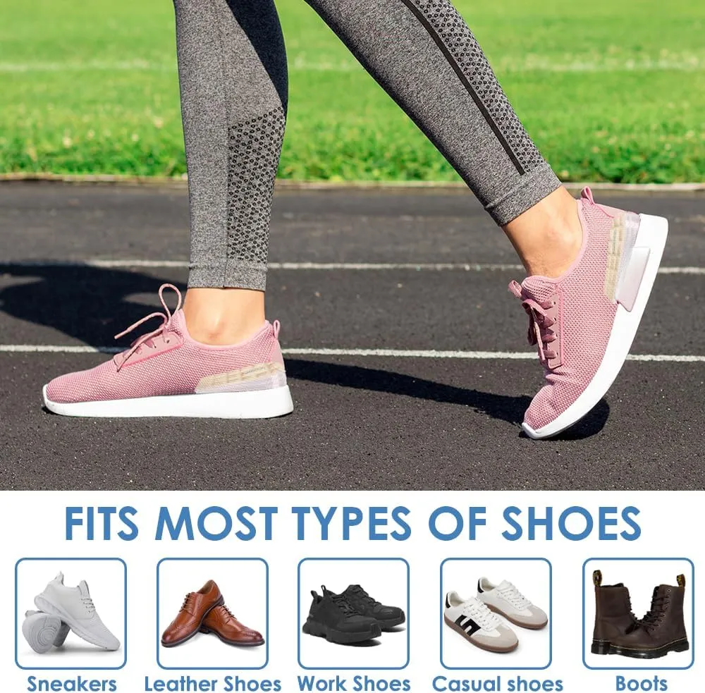 4 Layers Adjustable Height Increase Insoles, 1 Inch Heel Lift for Leg Length Discrepancies, Heel Cushions for Heel Spurs and Heel Pain, Heel Inserts for Women and Man (Beige, Large)