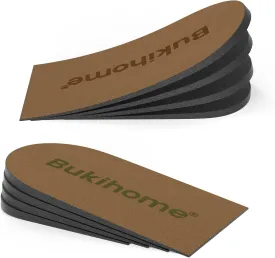 Adjustable Heel Lift Inserts for Shoes - Bukihome Orthopedic Shoe Lift for Uneven Legs 4 Layers Height Increase Insole for Heel Pain,Heel Spur,Achilles Tendonitis,Small (Women's 4-8.5)