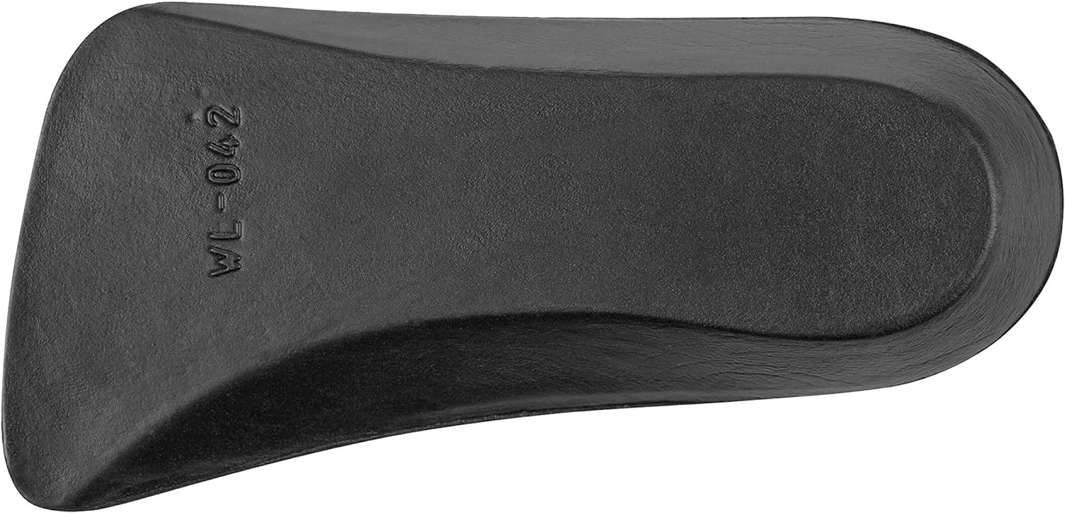 CALTO Half Elevator Insole for Men - 1/2 Inch Height Increase Taller Heel Lift Insert (2 Pack) Black