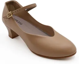 Capezio Womens Junior Footlight Character Dance Shoes, Professional Dance Shoes for Women Suitable for Many Dance Styles, Comfortable & Supportive Dance Heels
