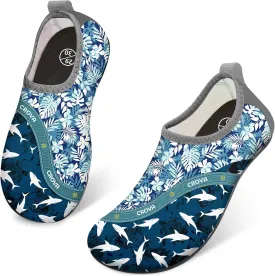 CROVA Toddler Kids Water Shoes Quick Dry Aqua Socks Non-Slip Barefoot Sports Shoes for Boys Girls Toddler
