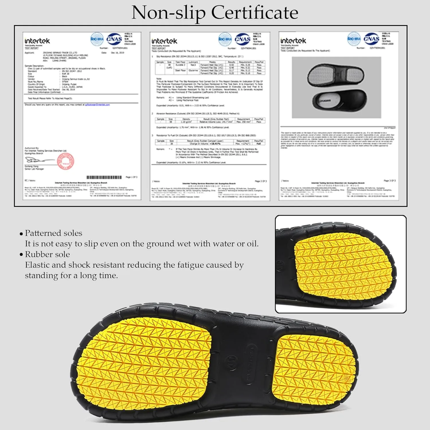 FULORIS Non Slip Chef Shoes for Men, Men's Work Shoe, Waterproof Clogs for Men, Kitchen Clog