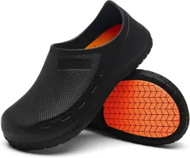 FULORIS Non Slip Chef Shoes for Men, Men's Work Shoe, Waterproof Clogs for Men, Kitchen Clog
