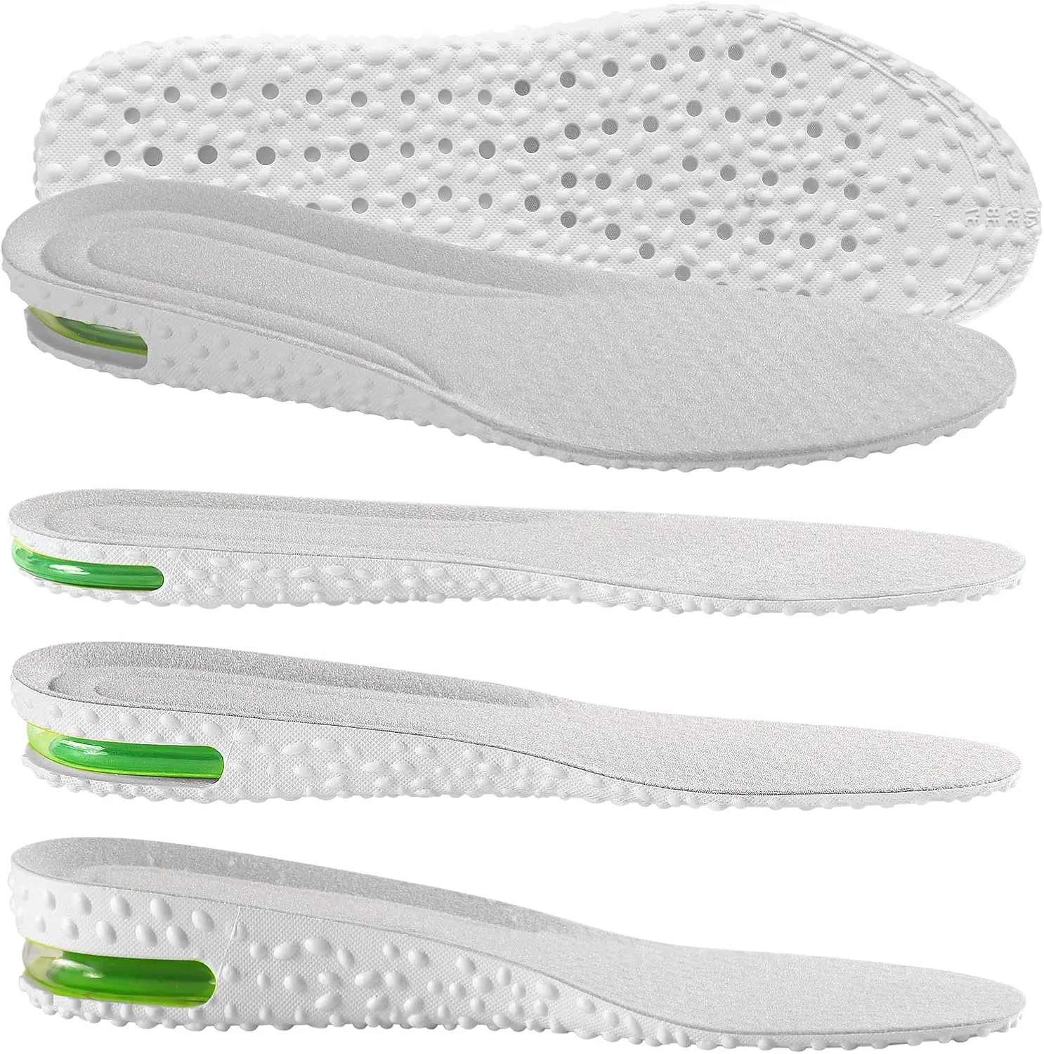 Height Increase Insoles Air Cushion Taller Shoe Insoles Heel Insert for Men and Women,Heel Cushioning Shock Absorption,Relieve Foot Pain 1 Pair