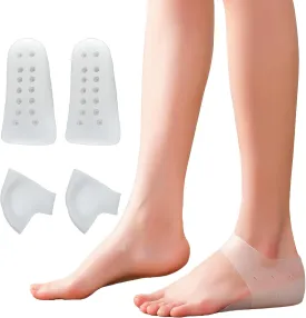 Height Increase Insoles Heel Pads Cushion Height boosters Increase Shoe Insert Gel Heel Cups Invisible Height Elevators Insole Arch Support Heel Protectors Heel Support 2.5CM