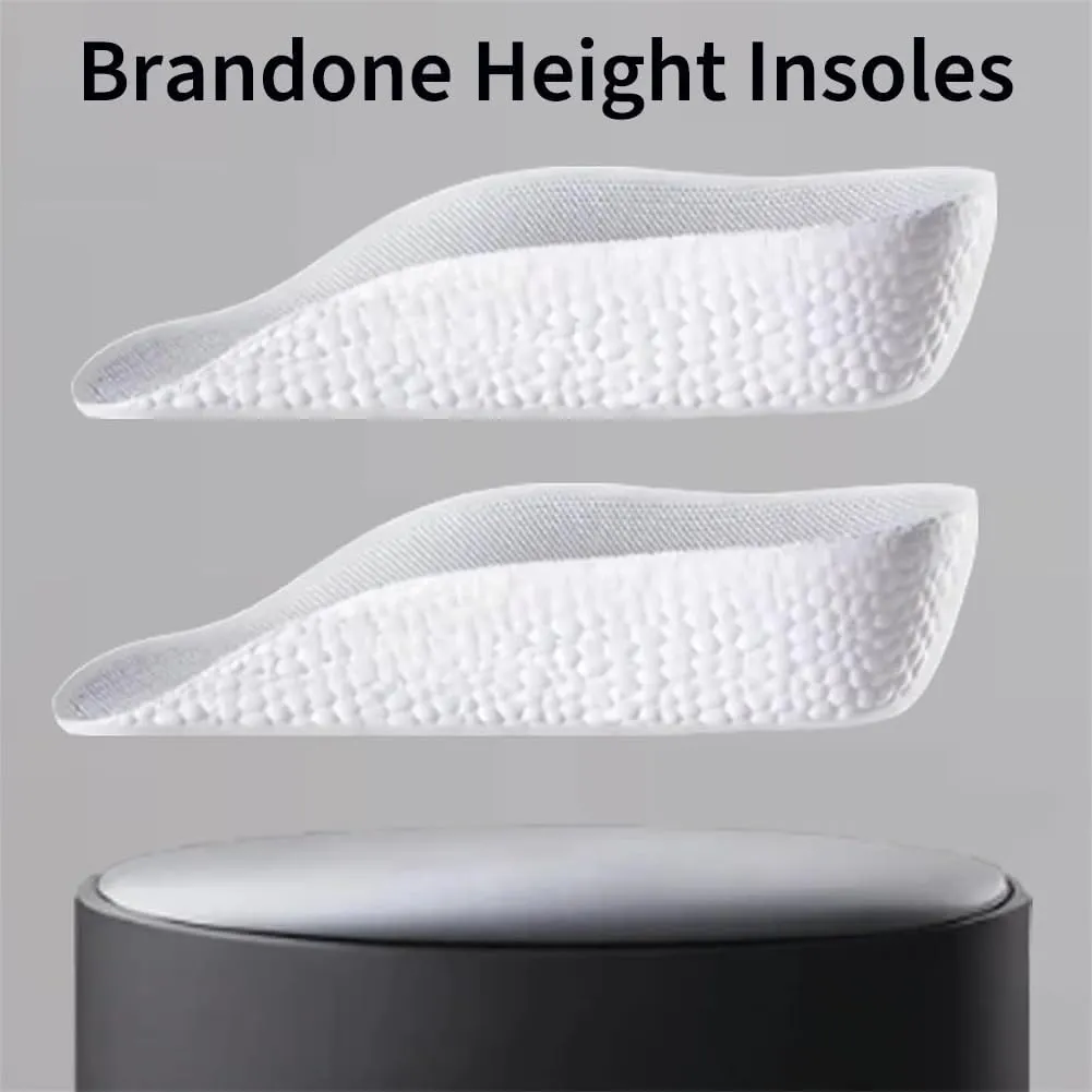 High Pads 1.0, High Pads for Men, Height Insoles 3 Inch, for Flat Feet, Over Pronation (Gray,3size All)