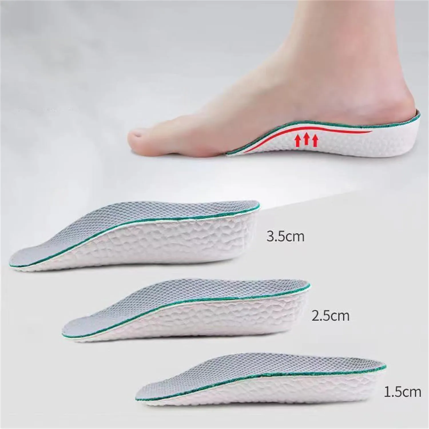 Highpads 2.0, Orthopedic Highpads 2.0, Orthopedic Highpads 3.0, Orthopedic High Pads for Men, Height Increase Insoles, The First Orthopedic Height Insoles (2.0-Black, 3.5cm/1.37in)