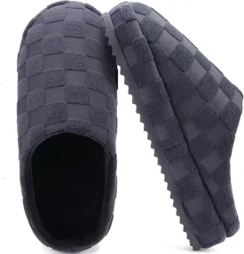 jiajiale Mens House Slippers Cozy Thick Cushion Yoga Foam Lightweight Warm Clog Slippers Slip On Indoor Outdoor Hard Rubber Sole
