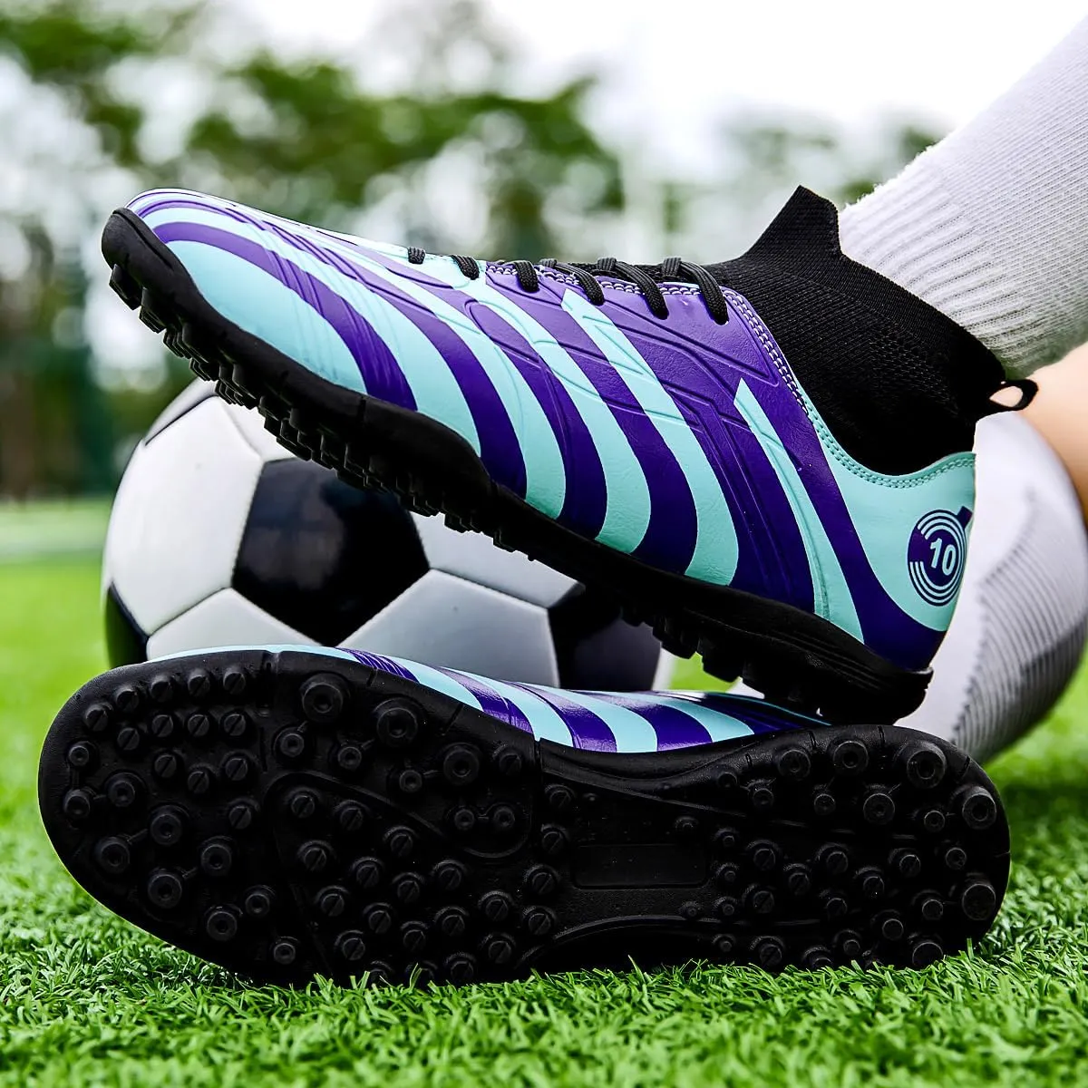 Mens Soccer Cleats Womens Football Cleats Youth Soccer Shoes for Big Boys