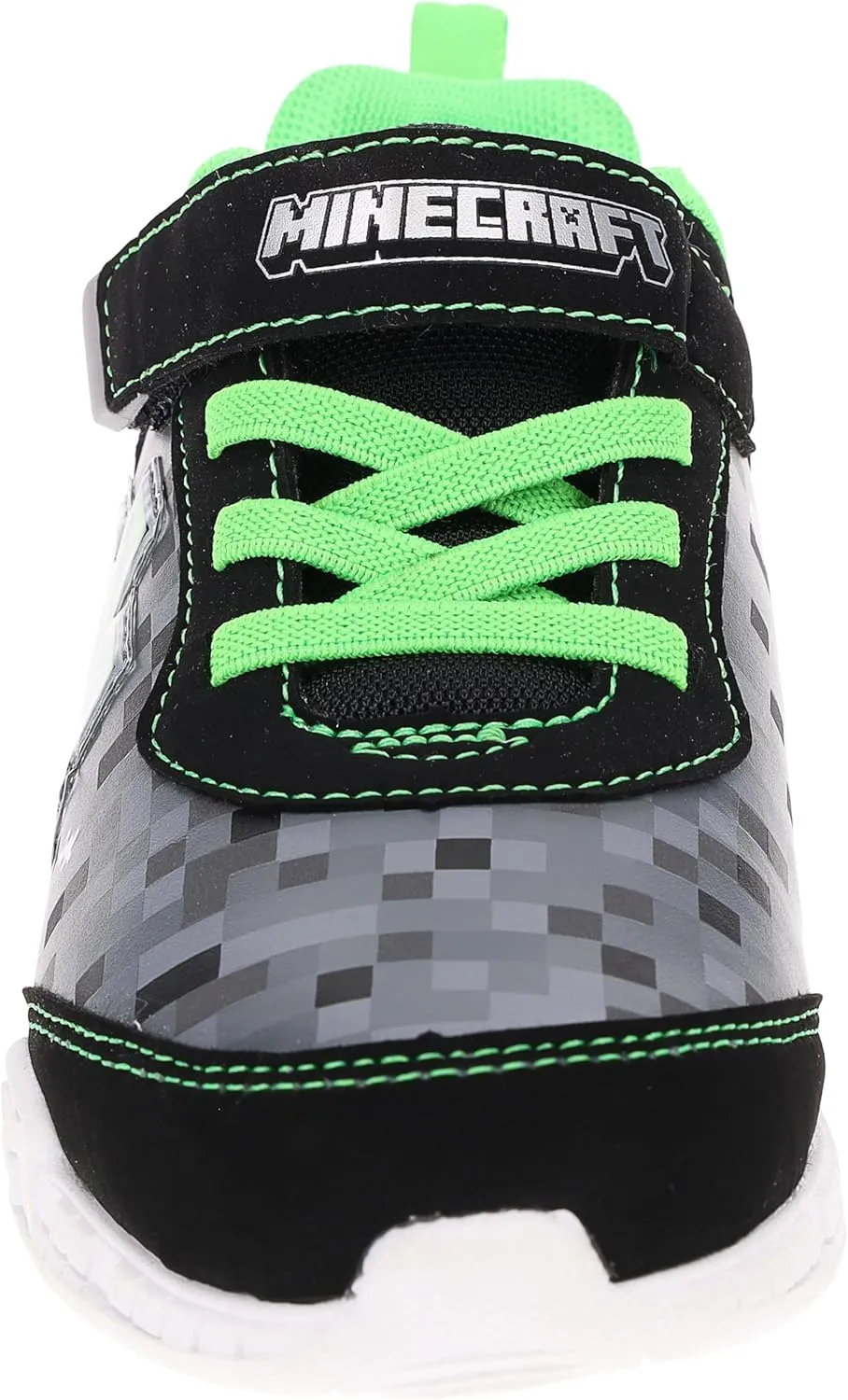 Minecraft Shoes for Boys, High-Top Sneakers for Little Kid/Big Kid, Navy/Green
