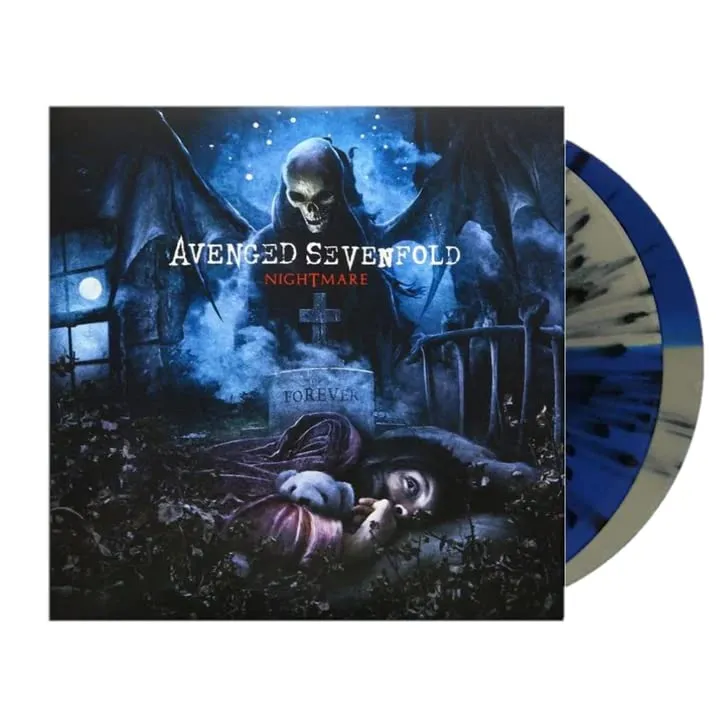 Nightmare - Exclusive Grey & Blue Split w/ Black Splatter