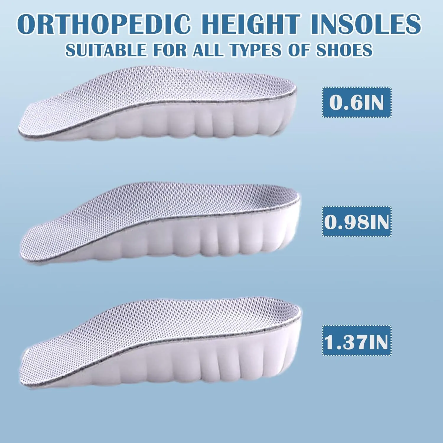 Orthopedic High Pads 2.0, Orthopedic Highpads, Orthopedic High Pads for Men, Orthopedic Height Insoles for Men