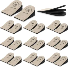 Panitay 10 Pair Adjustable Orthopedic Heel Lift Height Increase Insole Orthopedic Shoe Lifts Men Women Heel Lifts for Achilles Tendonitis Heel Cushions for Heel Relief, Length Discrepancies (Small)