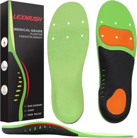 Plantar Fasciitis Arch Support Shoe Inserts Women & Men - Insoles Orthotic Inserts for Flat Feet, Cushioning Shoe Insoles for Foot Pain, Running, Heel Spurs, Arch Pain High Arch - Boot Insoles