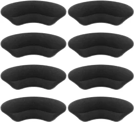 Premium Heel Pads Inserts Grips Liner for Men Women,Back of Heel Protectors Cushions Prevent Too Big Shoe from Slipping,Blisters,Filler for Loose Shoe Fit (Black 4Pairs)
