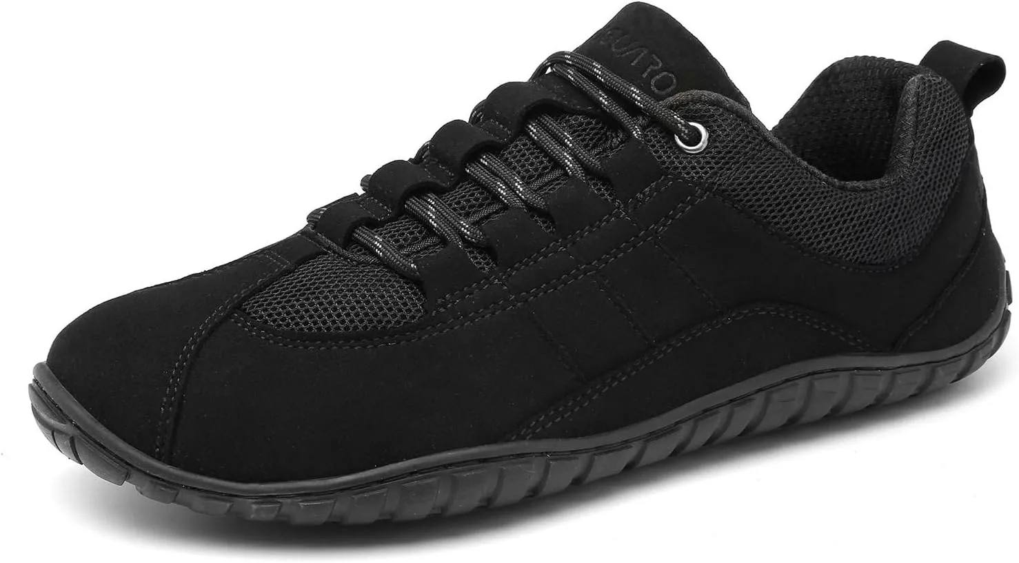 SAGUARO Barefoot Minimalist Shoes - Men's Unisex Adult Blue Casual Running Athletic Shoes - Wide Toe Box, Suede Microfiber Upper, Zero-Drop Sole, Non-Slip Rubber Sole, Removable Insole