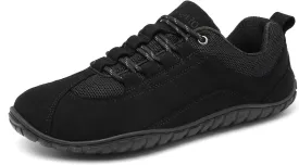 SAGUARO Barefoot Minimalist Shoes - Men's Unisex Adult Blue Casual Running Athletic Shoes - Wide Toe Box, Suede Microfiber Upper, Zero-Drop Sole, Non-Slip Rubber Sole, Removable Insole