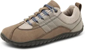 SAGUARO Barefoot Minimalist Shoes - Men's Unisex Adult Blue Casual Running Athletic Shoes - Wide Toe Box, Suede Microfiber Upper, Zero-Drop Sole, Non-Slip Rubber Sole, Removable Insole
