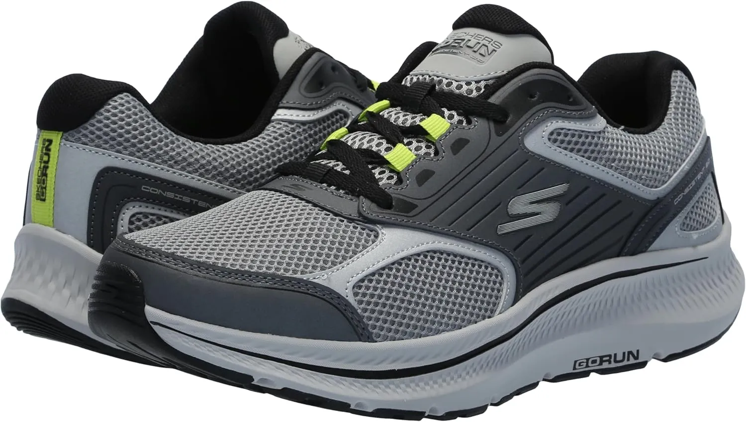 Skechers Men's Go Run Consistent 2.0 Silver Wolf Sneaker