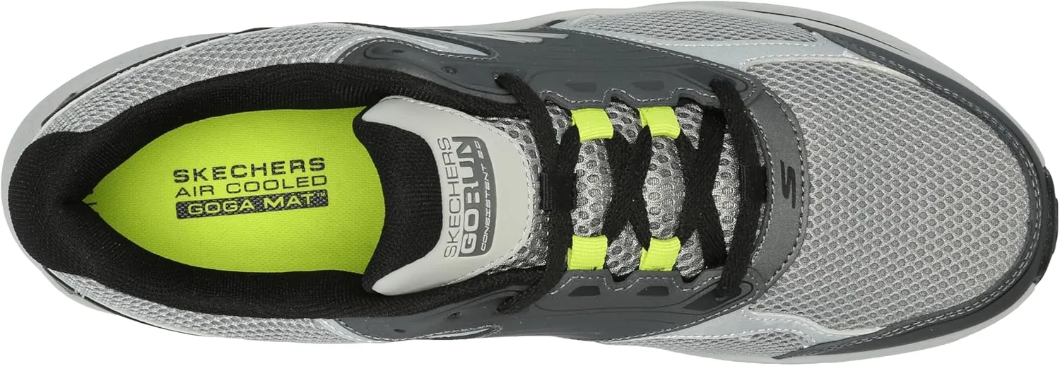 Skechers Men's Go Run Consistent 2.0 Silver Wolf Sneaker