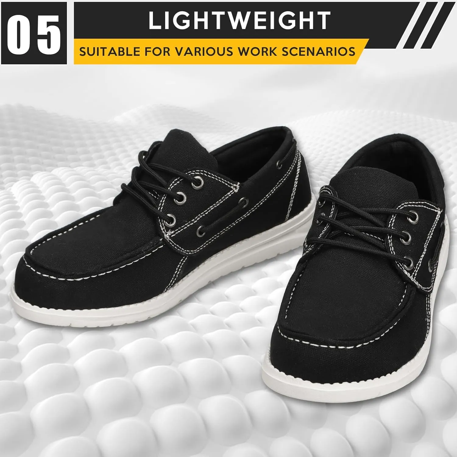 Steel Toe Lofers Shoes for Men Women Comfortable Lightweight Composite Toe Work Shoes Cushion Indestructible Construction Safety Toe Sneakers