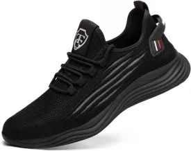 Steel Toe Shoes for Men Lightweigt Work Shoes Non Slip Comfortable Safety Shoes Puncture Proof Steel Toe Sneakers