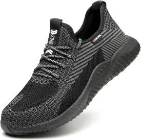 SUADEX Steel Toe Shoes for Men Women Indestructible Steel Toe Sneakers Lightweight Work Safety Shoes Puncture Proof Composite Toe