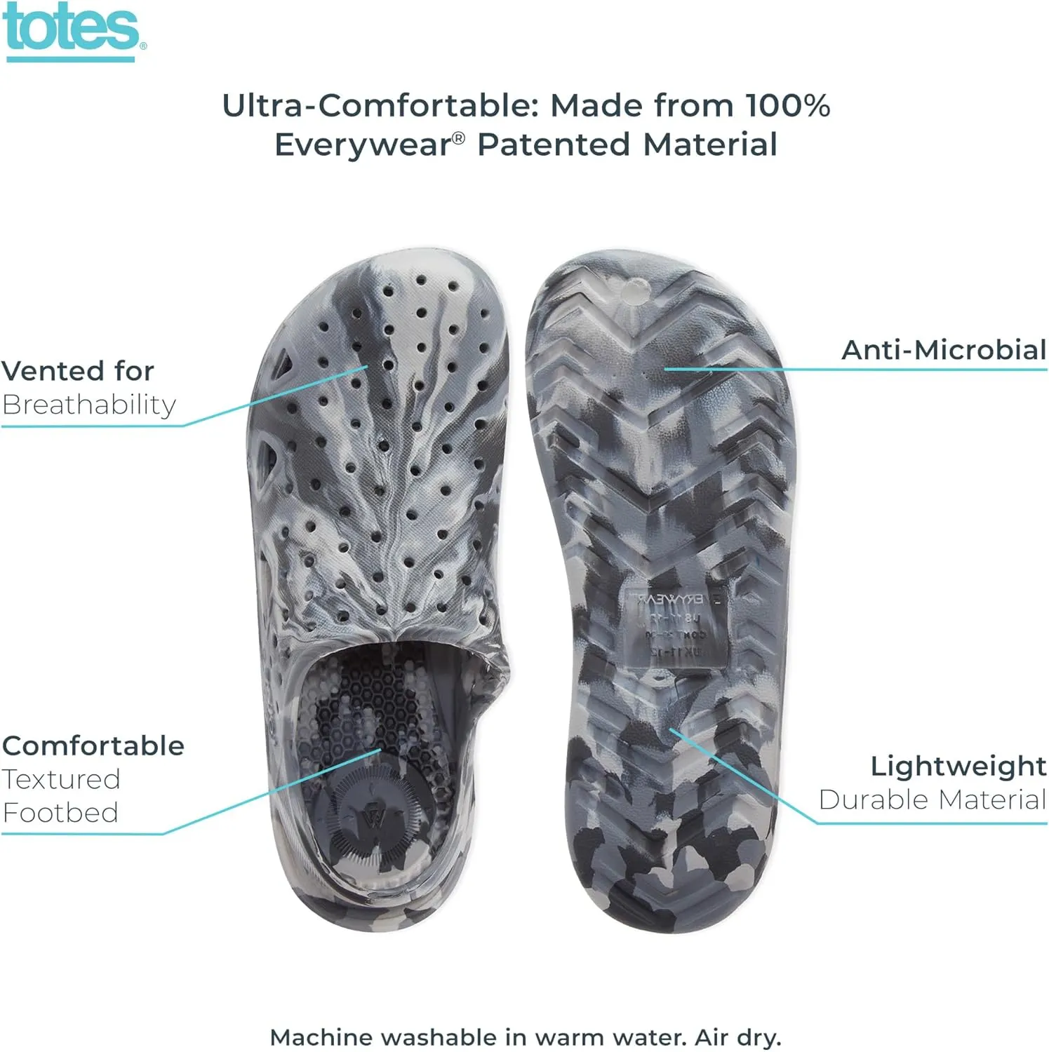 totes Unisex-Child Everywear Splash and Play Clog