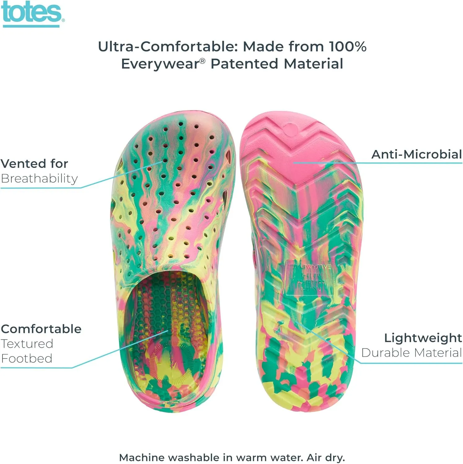 totes Unisex-Child Everywear Splash and Play Clog
