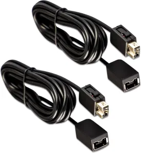 Xahpower 2Pack 10Ft NES Classic Controller Extension Cable, SNES Extension Power Cord for Super Nintendo SNES Classic Edition Controller (2017) / Mini NES Classic Edition (2016)/ Wii/Wii U Controller